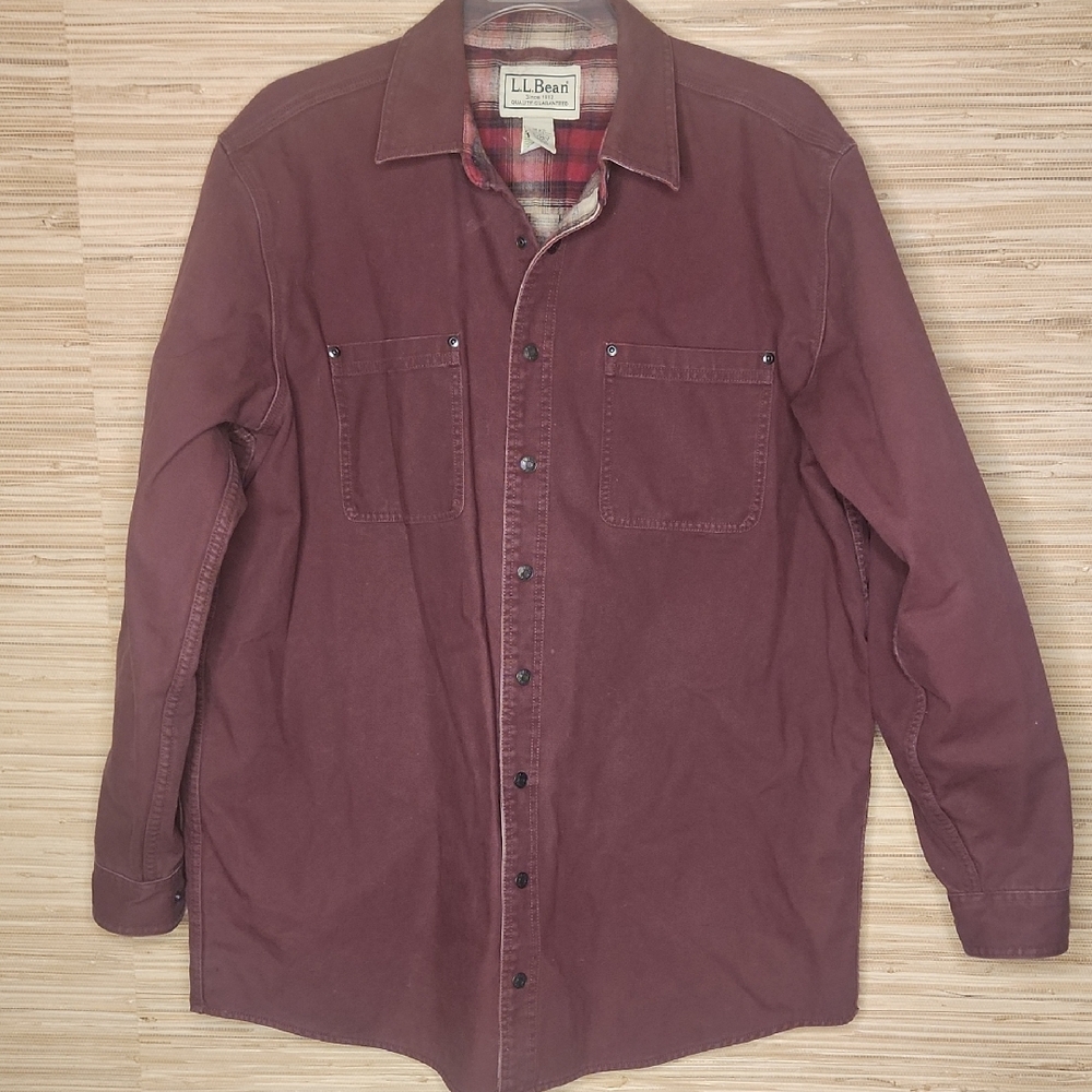 L.L. Bean Maroon Jacket Size XL Tall